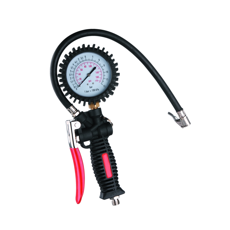 Pistol Grip Tire Inflator with Gauge