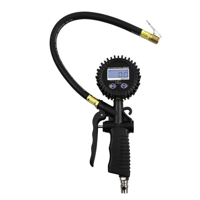 Pistol Grip Tire Inflator With Digital Gauge